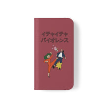 Load image into Gallery viewer, Icha Icha Violence Jiraiya Sensei Naruto Wallet Folio Phone Case - Black Rukh
