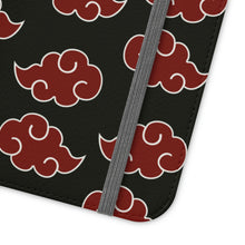 Load image into Gallery viewer, Akatsuki Naruto Wallet Folio Phone Case
