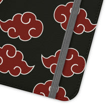Load image into Gallery viewer, Akatsuki Naruto Wallet Folio Phone Case