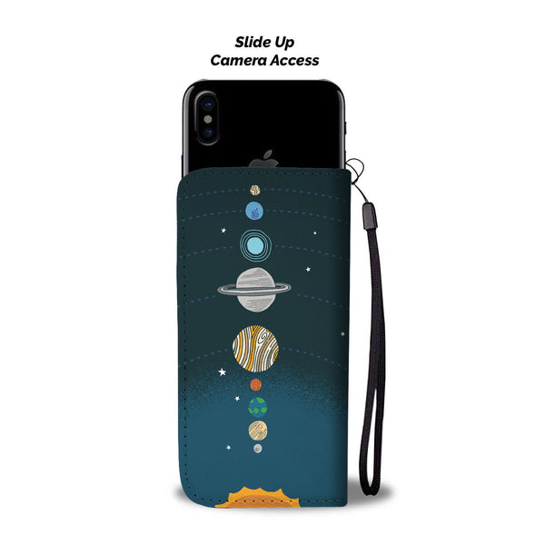Solar System Wallet Phone Case - Black Rukh