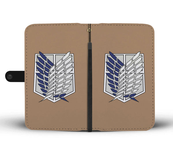 Attack on Titan Survey Corps Wallet Phone Case - Black Rukh