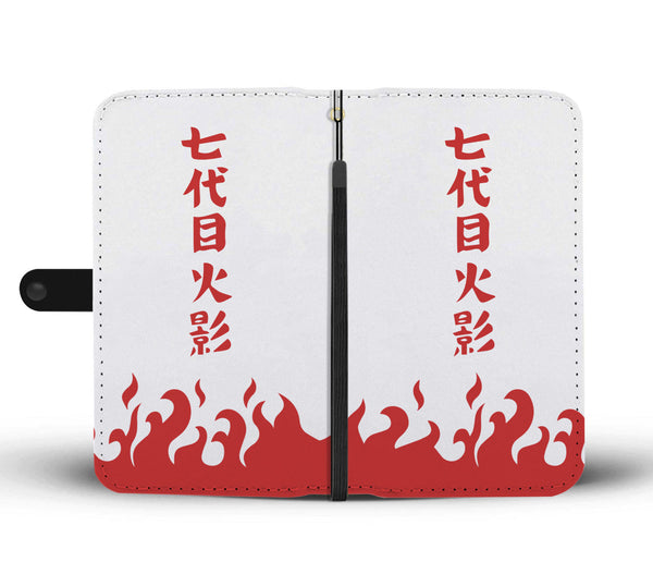 Seventh Hokage Naruto Wallet Phone Case - Black Rukh