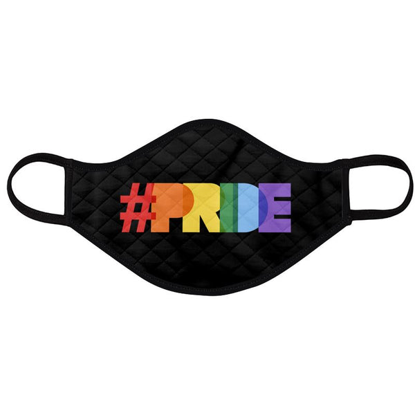 Pride Hashtag Face Mask - Black Rukh