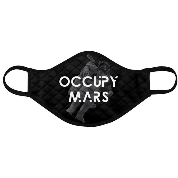 Occupy Mars Astronaut Face Mask - Black Rukh